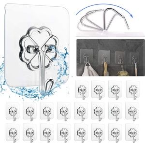 20 packs adhesive wall hooks